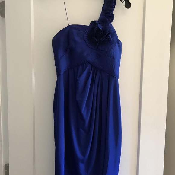 Royal blue one strap cocktail dress - Picture 1 of 1